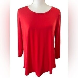 Style & Co Hot Red Hi-Low Shirt